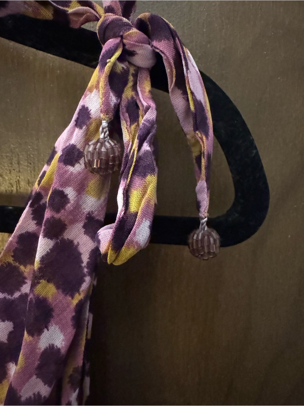 A.B.S. by Allen Schwartz Vintage Y2K Purple Animal Print Midi Dress Size - 10 - Picture 3 of 9